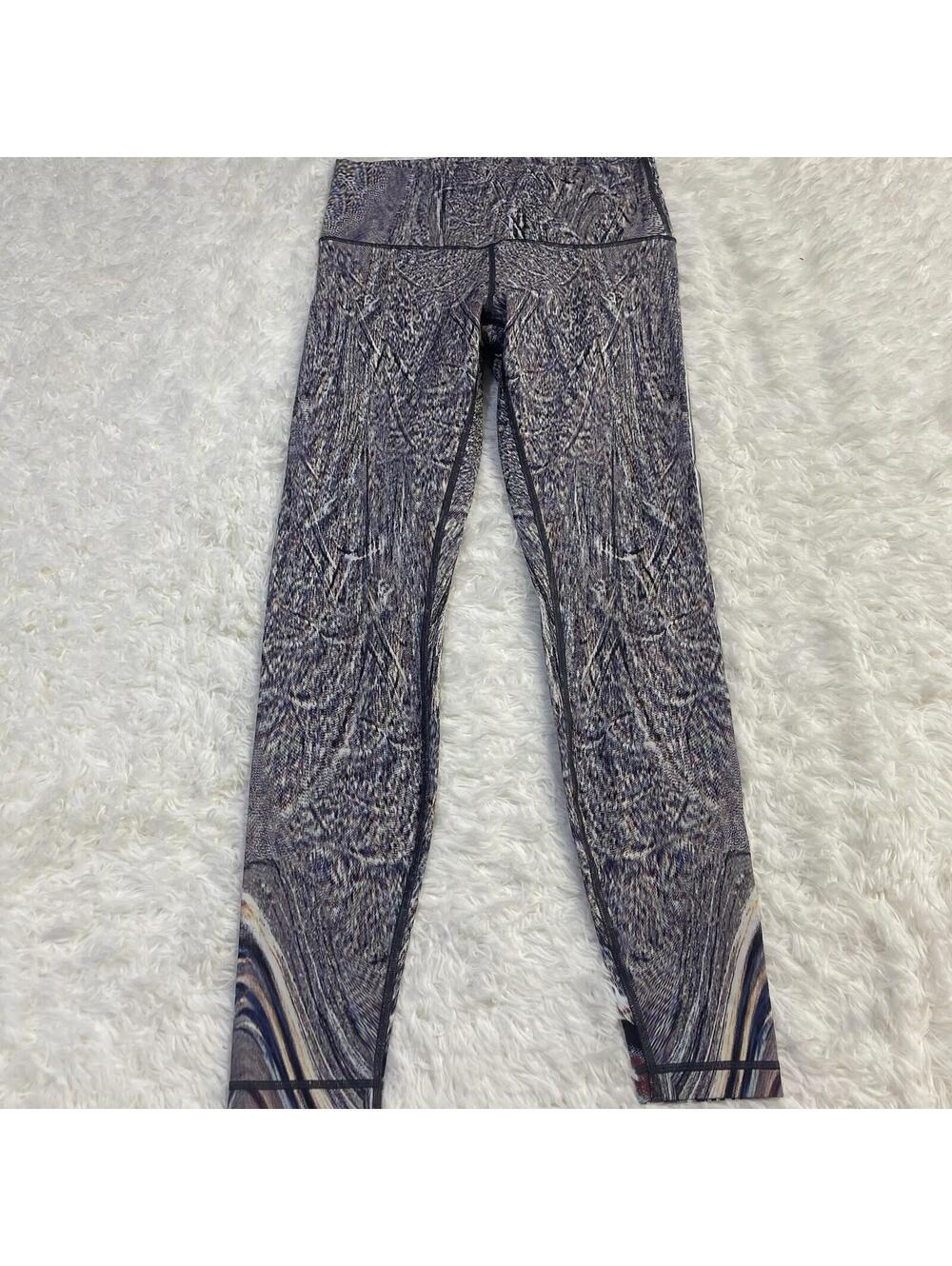 Lululemon Polychromatic Wunder Under Nulux High Rise Yoga Legging Size 10